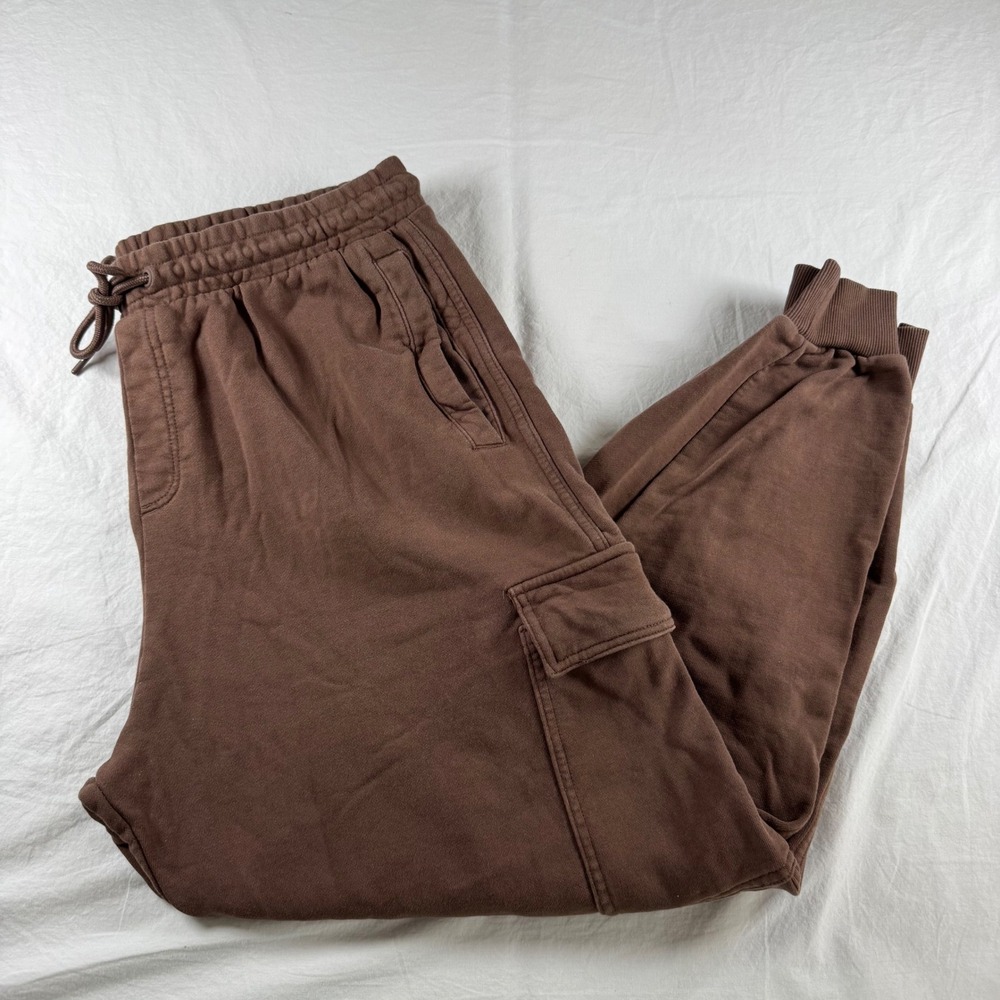 Gymshark Women's Size XXL Brown Cargo Pockets Drawstring Cuffed Joggers